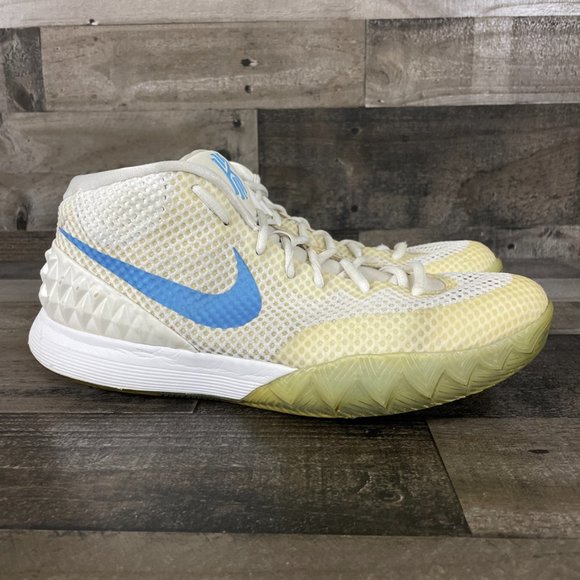 Nike Kyrie 1 iD White & Blue Basketball Shoes 747423-991 - Picture 2 of 12
